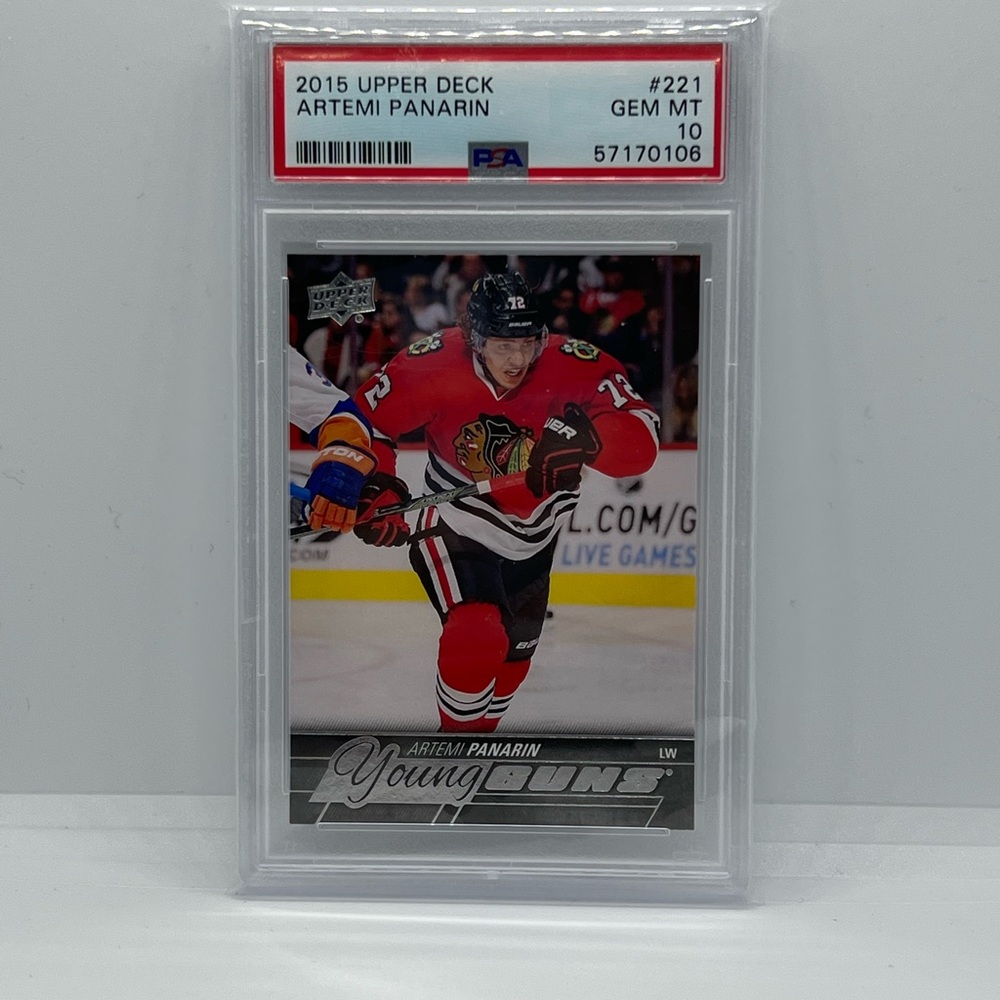 2015 Upperdeck Artemi Panarin YG #221 PSA 10